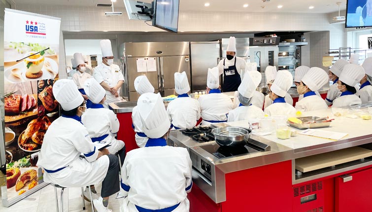 『ドルチェメンテ』石田英寛シェフによるアメリカ産乾燥卵を使用した製菓実習を国際フード製菓専門学校で実施